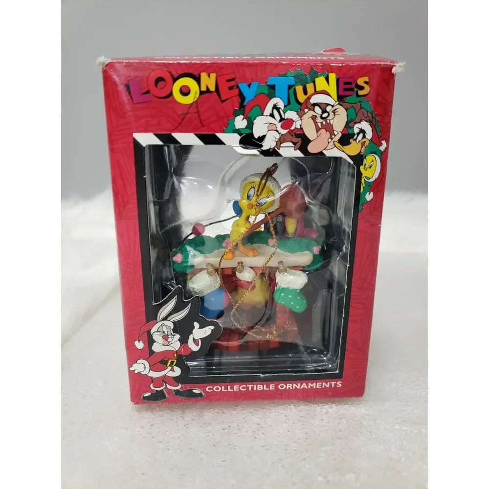 Vintage Sylvester &‎ Tweety Bird Fireplace - Looney Tunes - Christmas Ornament